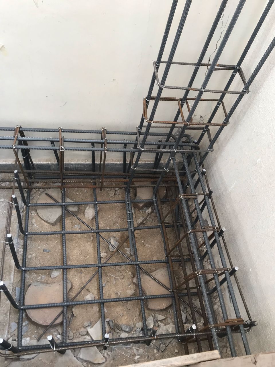 High-rise structural columns concrete works